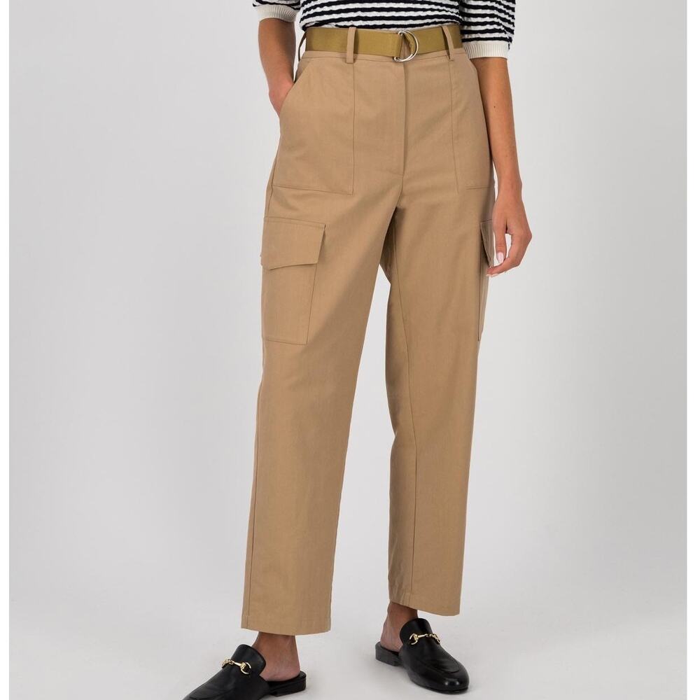 Poetry Women’s 14 31 x 26 Fleur Slim Cargo Pant High Rise Cotton Blend Chino